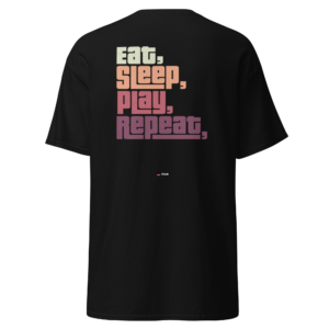 eat sleep play repeat gaming classic tee
