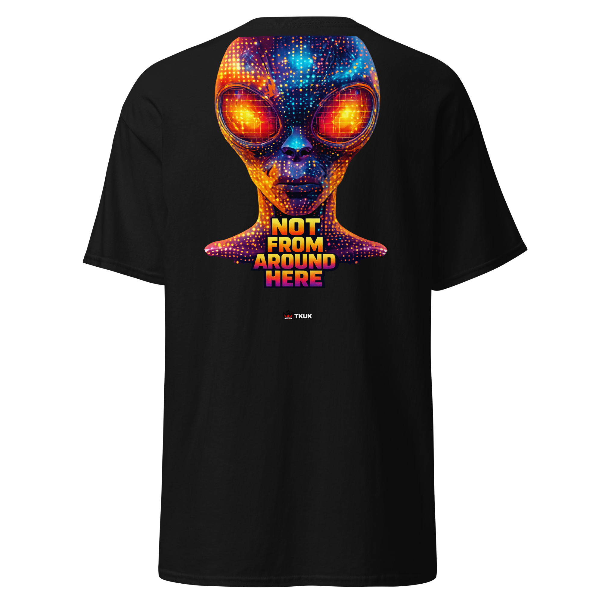 not from around here alien t shirt
