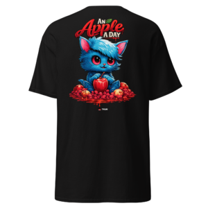 apple a day cat t shirt