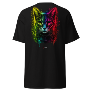 neon cat t shirt
