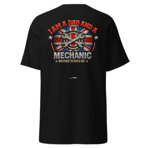 dad mechanic nothing scares me t shirt