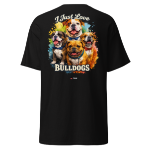 i just love bulldogs dog t shirt
