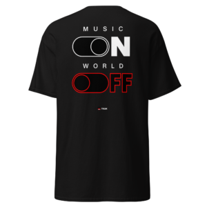 music on world off t shirt