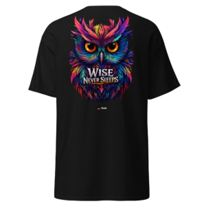wise never sleeps owl t shirt