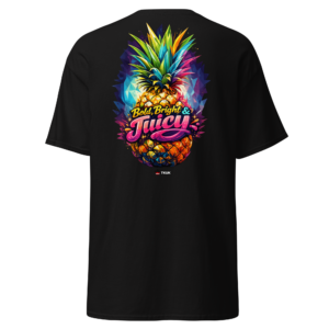 bold bright juicy pineapple t shirt