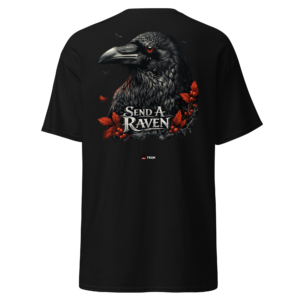 send a raven gothic raven t shirt