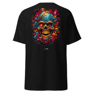 neon nightmare skull t shirt
