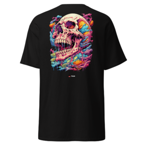pastel drip skull t shirt