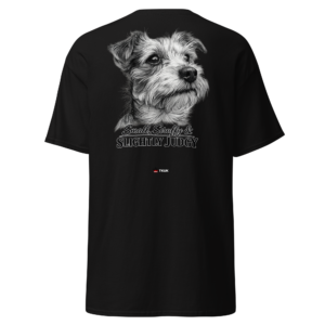 small scruffy slightly judgy terrier t shirt
