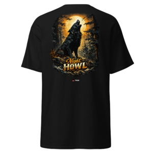 night howl wolf moon t shirt