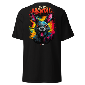 just mental crazy rabbit t shirt