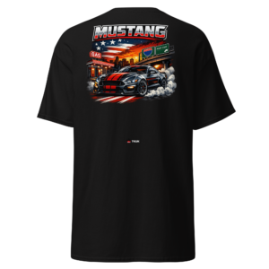 mustang american muscle car t shirt