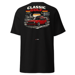 classic golf retro german car t shirt