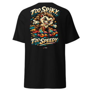 too spiky too speedy hedgehog skates t shirt