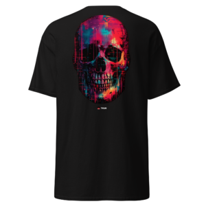 neon skull street art t shirt