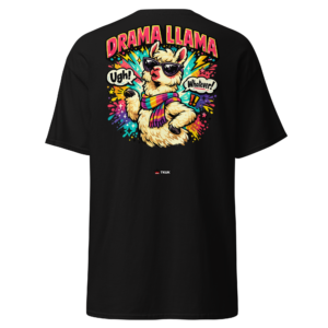 drama llama funny character t shirt