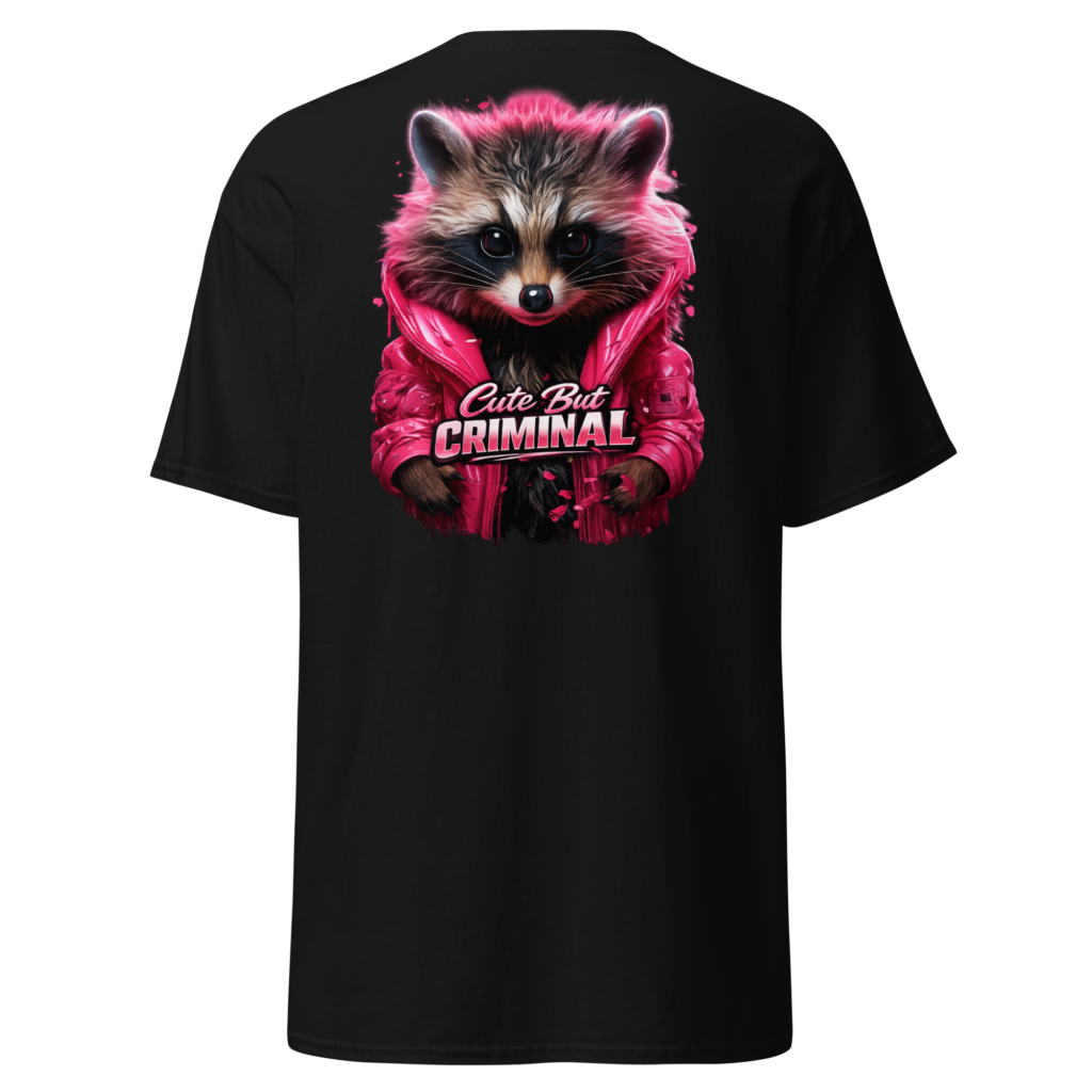 Cute But Criminal Raccoon T-Shirt