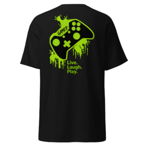 Live Laugh Play Gamer Controller T-Shirt