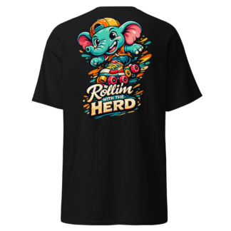 Rollin’ With The Herd Elephant Skates T-Shirt