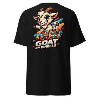 Goat On Wheels Roller Skates T-Shirt