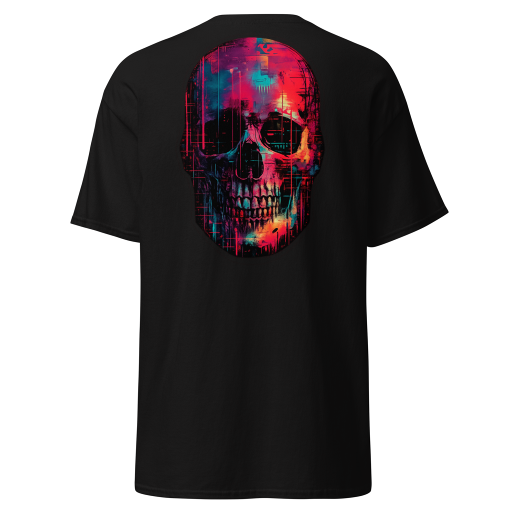 Neon Skull Street Art T-Shirt
