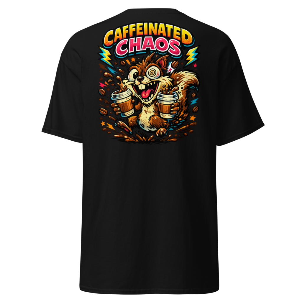 Caffeinated Chaos Squirrel T-Shirt