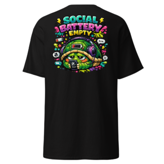 Social Battery Empty Turtle T-Shirt