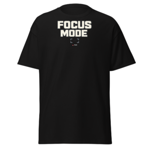 focus mode minimalist t shirt