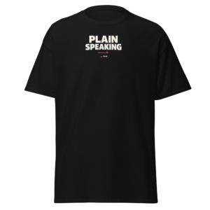 plain speaking minimalist t shirt