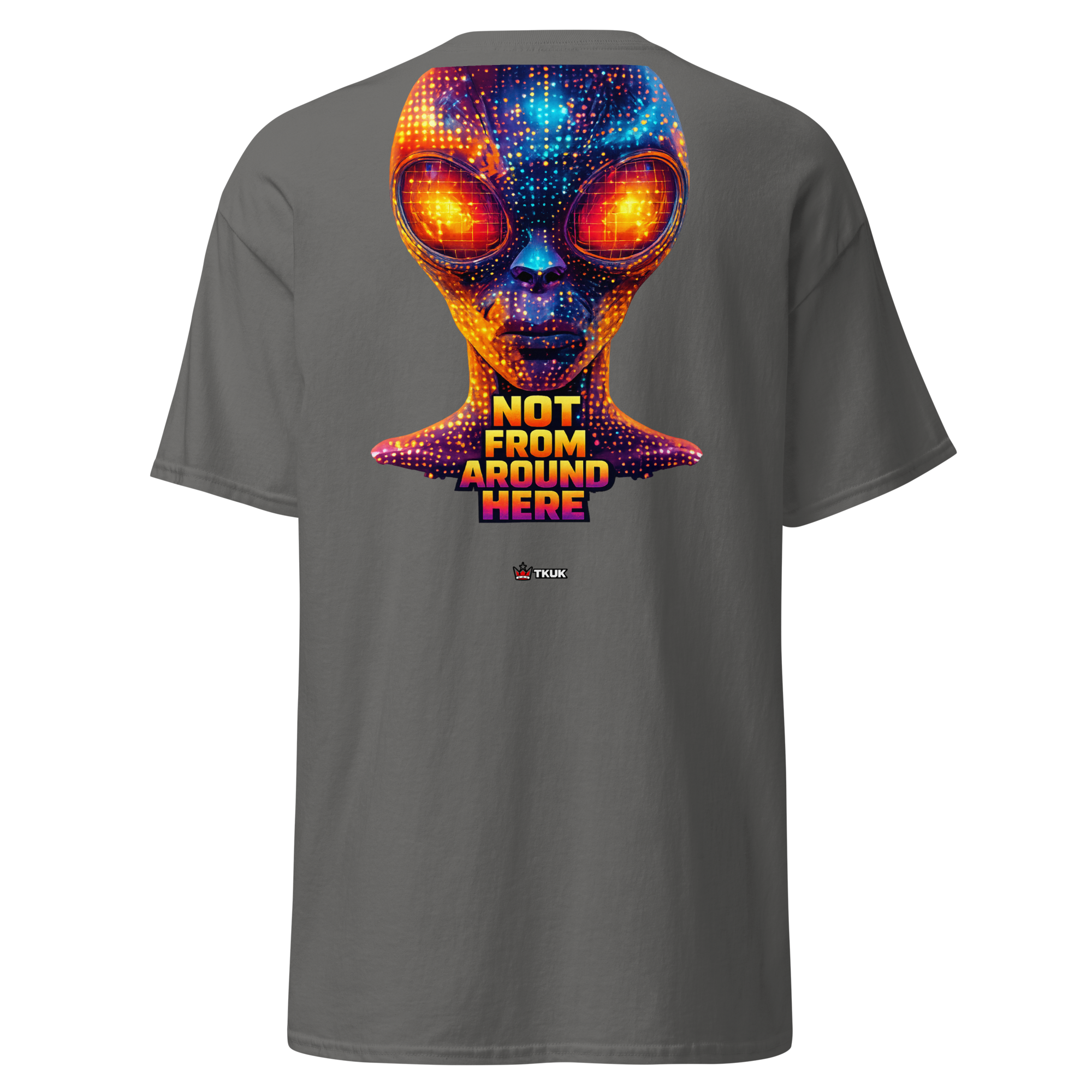 not from around here alien t shirt