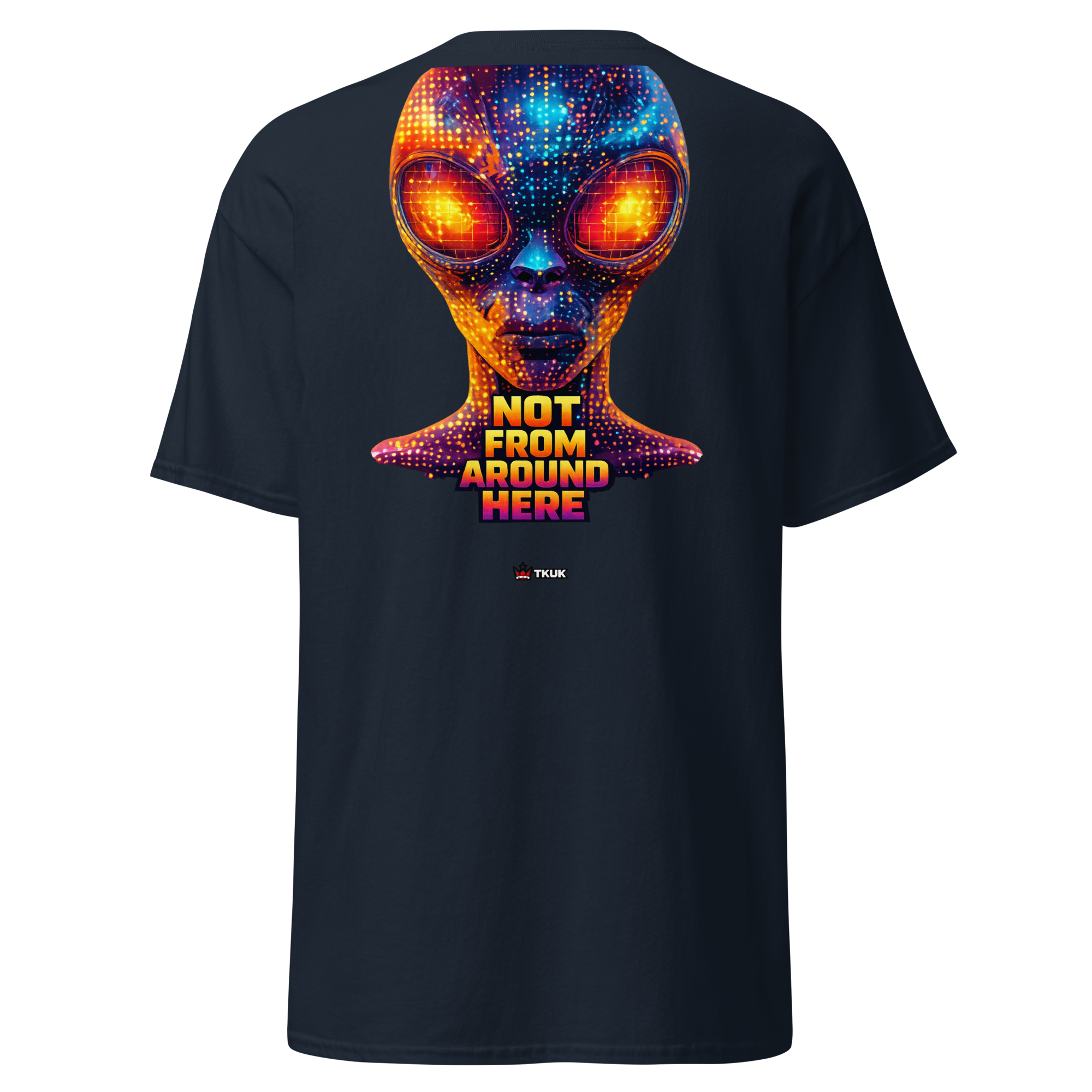 not from around here alien t shirt