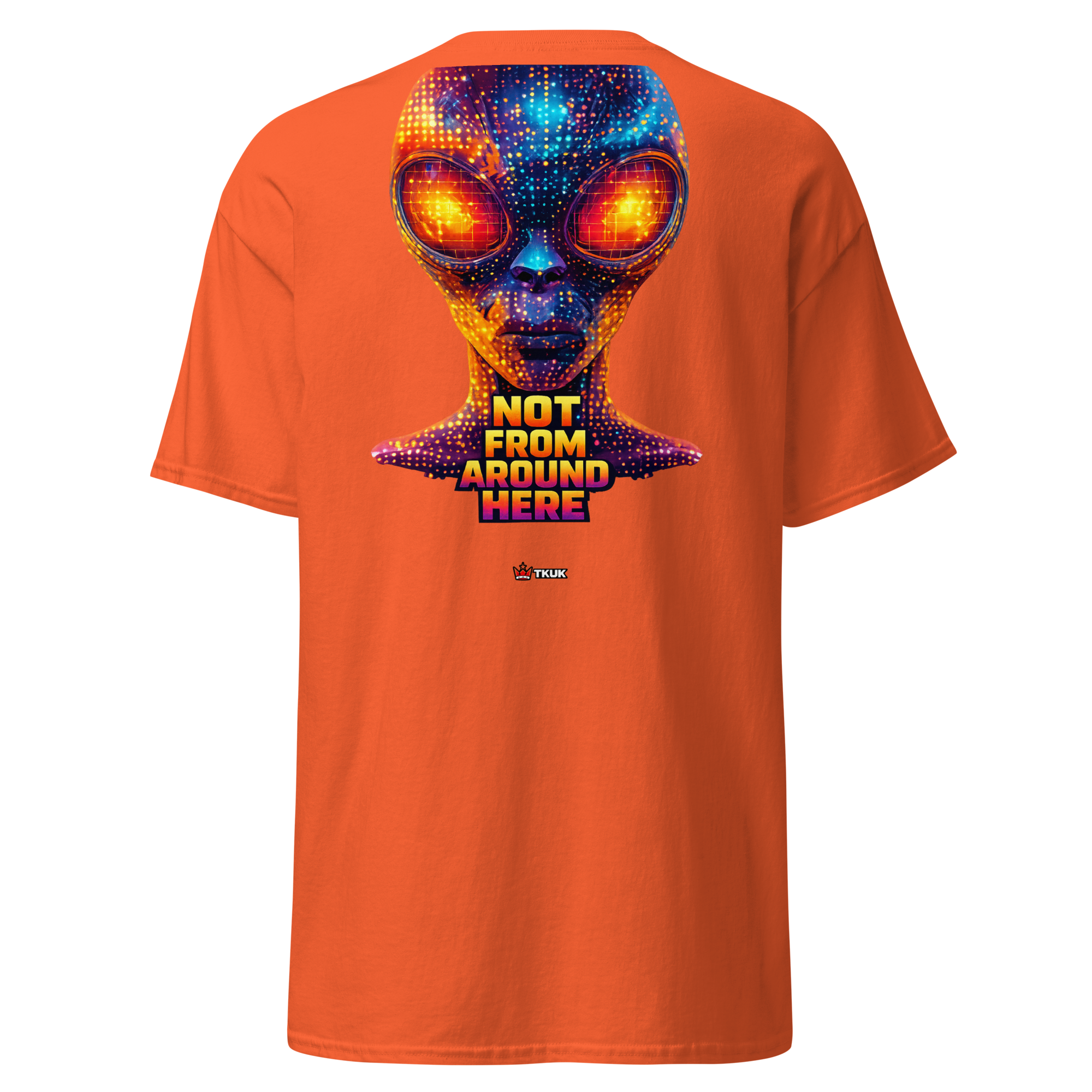 not from around here alien t shirt