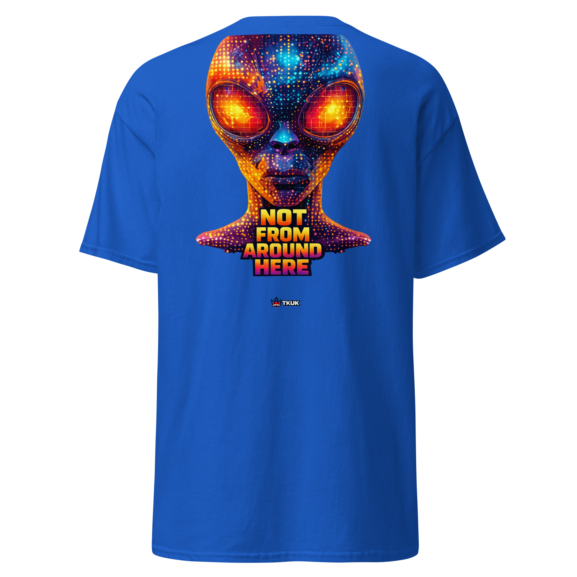 not from around here alien t shirt