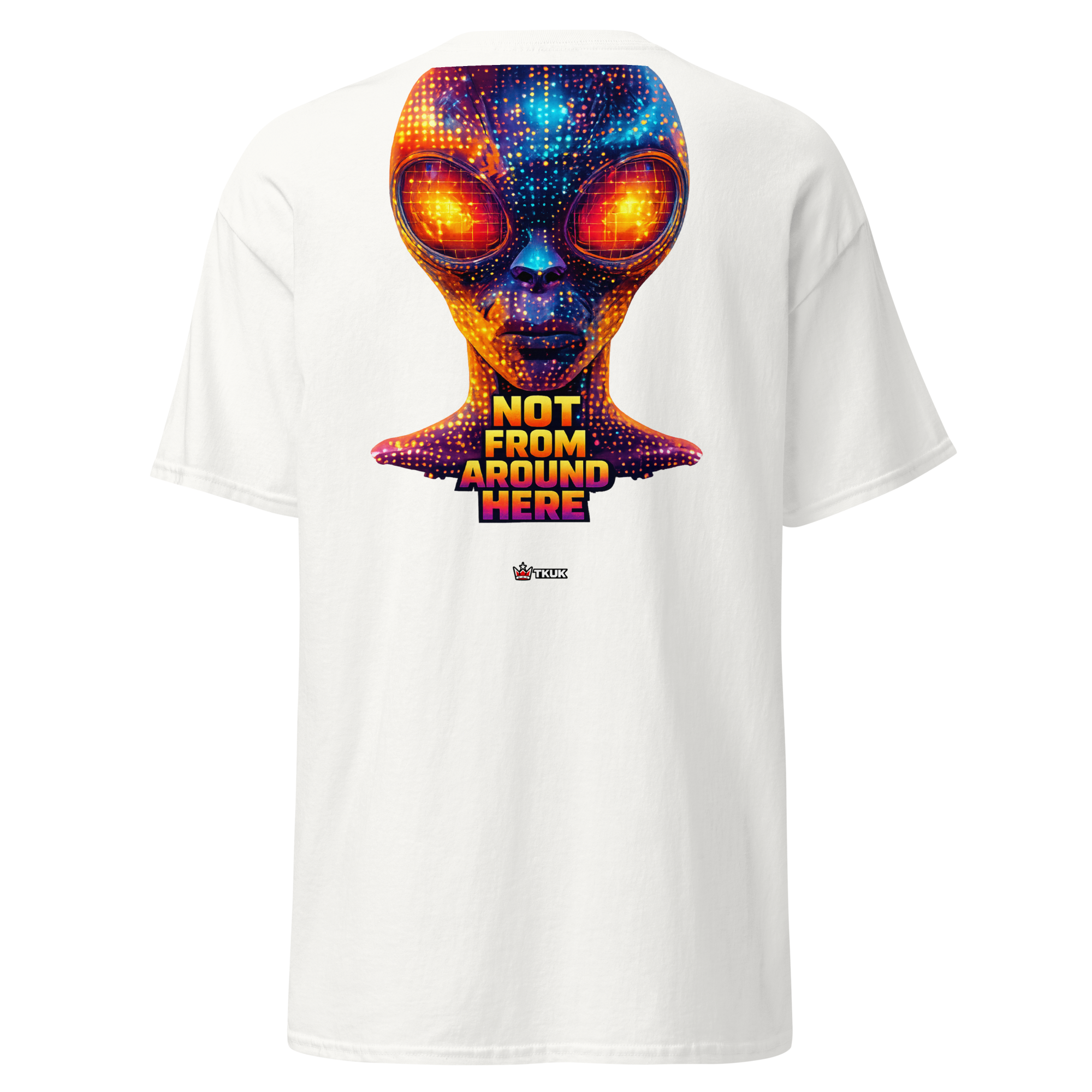 not from around here alien t shirt