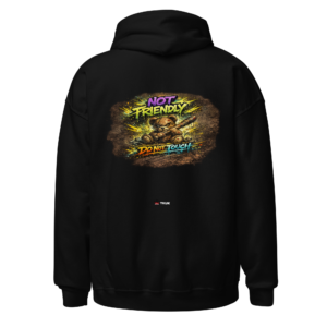 not friendly bear hoodie