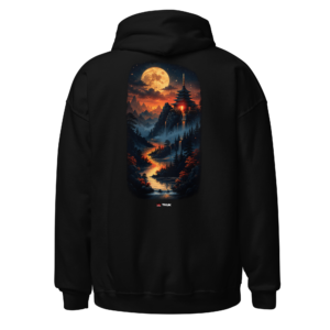 moonlit landscape hoodie