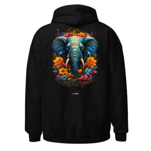 flower elephant hoodie