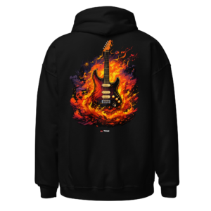 firestorm electric guitar music hoodie
