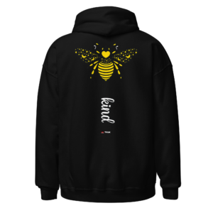 bee kind heart bee hoodie