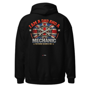 dad mechanic nothing scares me hoodie
