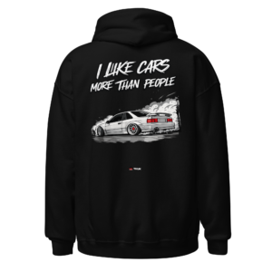 i like cars more than people car hoodie