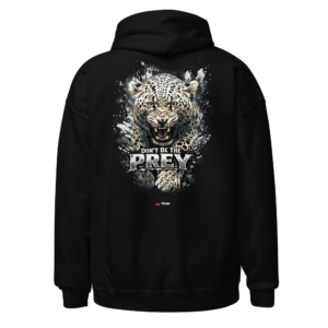 don’t be the prey leopard hoodie