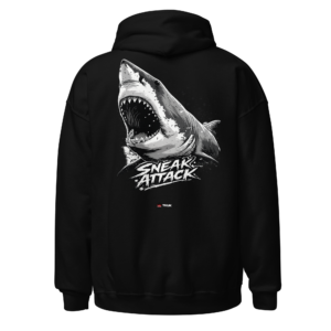sneak attack shark hoodie