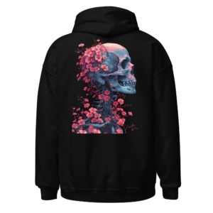 floral skull skeleton hoodie