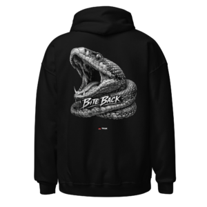 bite back snake hoodie