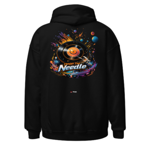 drop the needle vinyl record hoodie