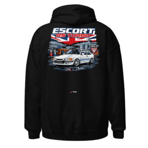 escort rs turbo classic car hoodie