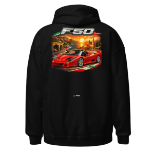 f50 supercar coastal drive hoodie