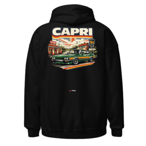 capri classic british car hoodie