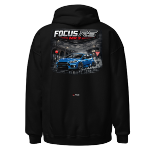focus rs mk3 blue performance car hoodie